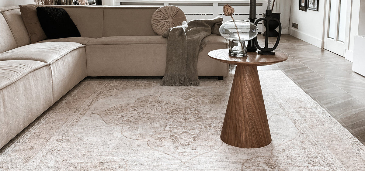 vintage vloerkleed beige