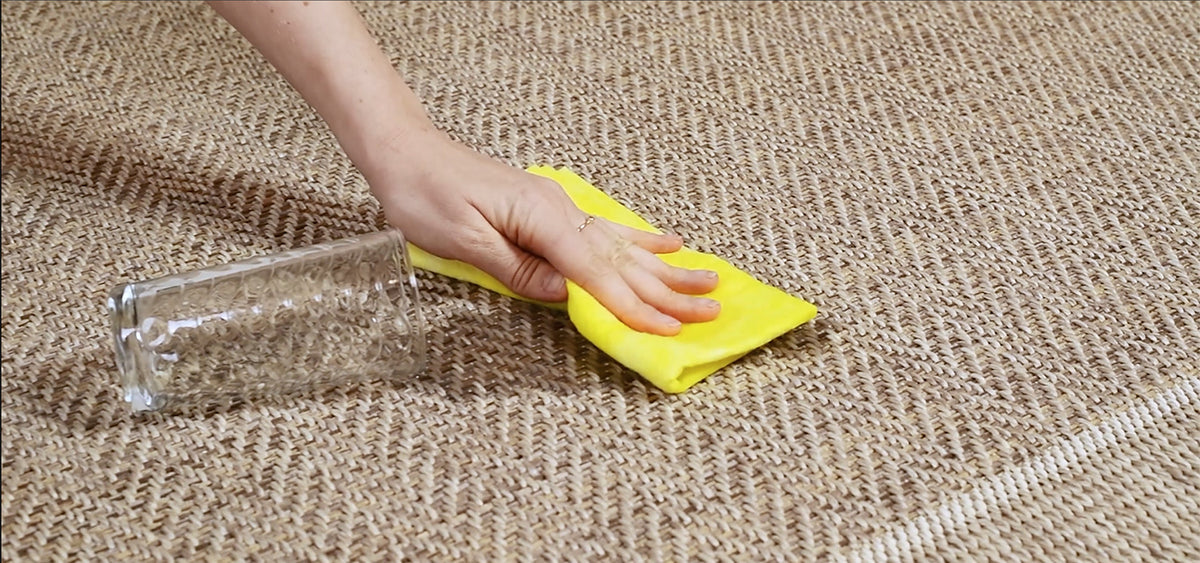 jute buitenkleed schoonmaken