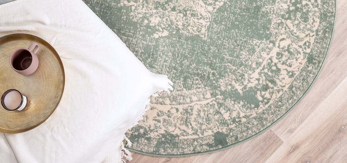 rond vintage vloerkleed wonder