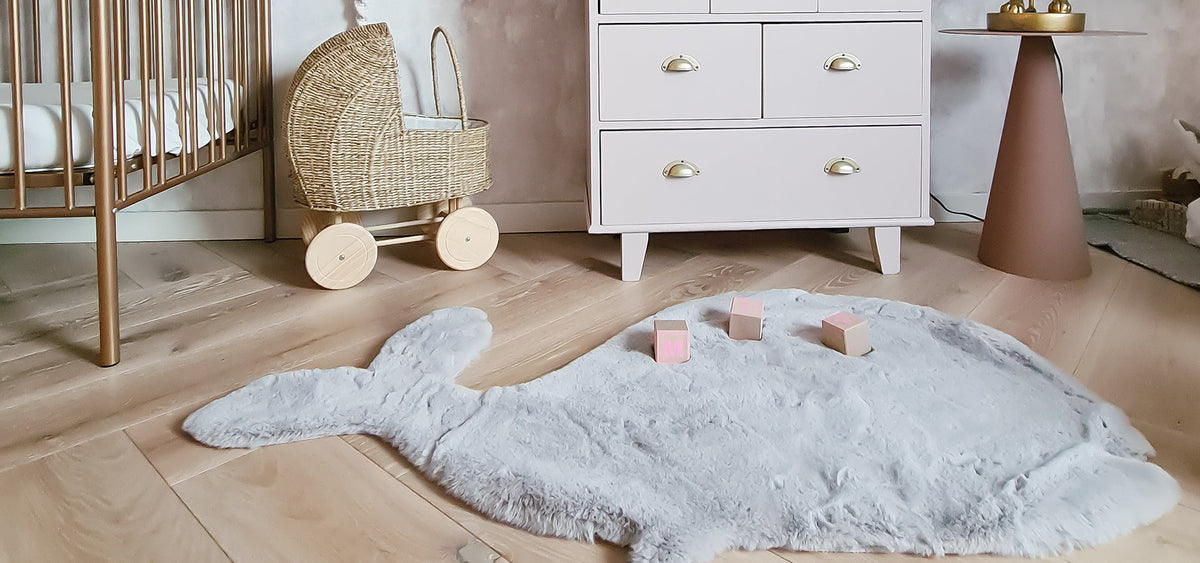 babykamer vloerkleed huggy walvis