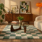 Checkerboard Rug - Blox Green