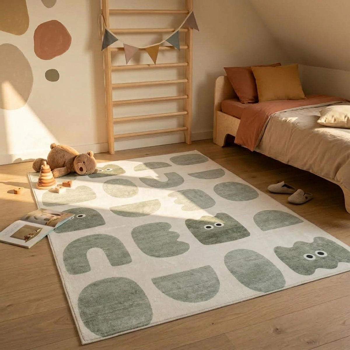Teppich fürs Kinderzimmer - Pip Shapes Grün