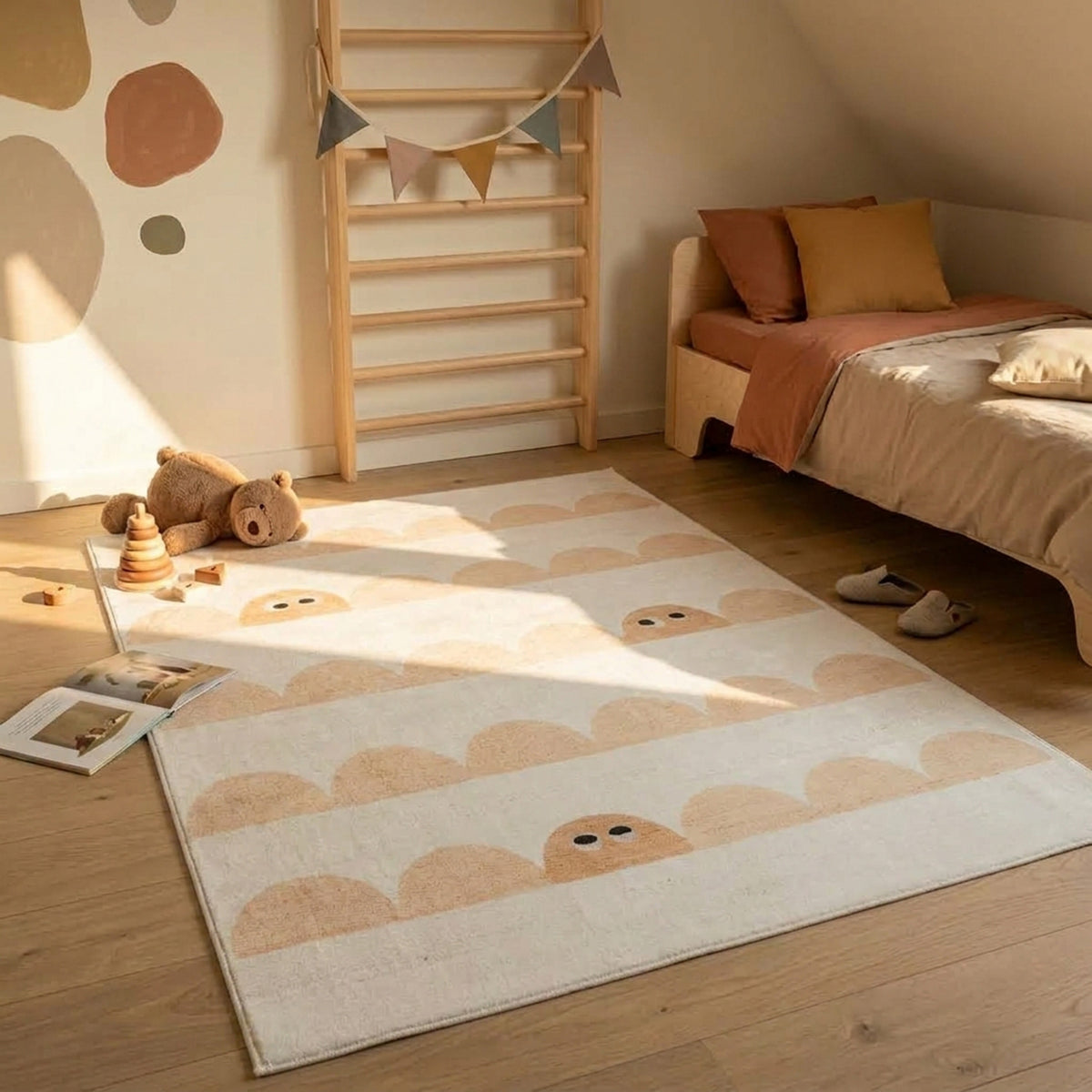 Teppich fürs Kinderzimmer - Pip Stripes Beige