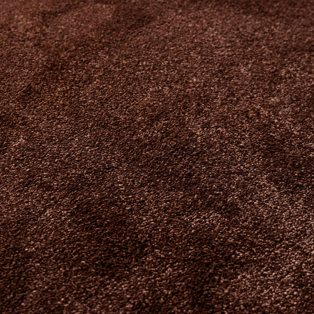 Round washable rug - Clean Dark Brown