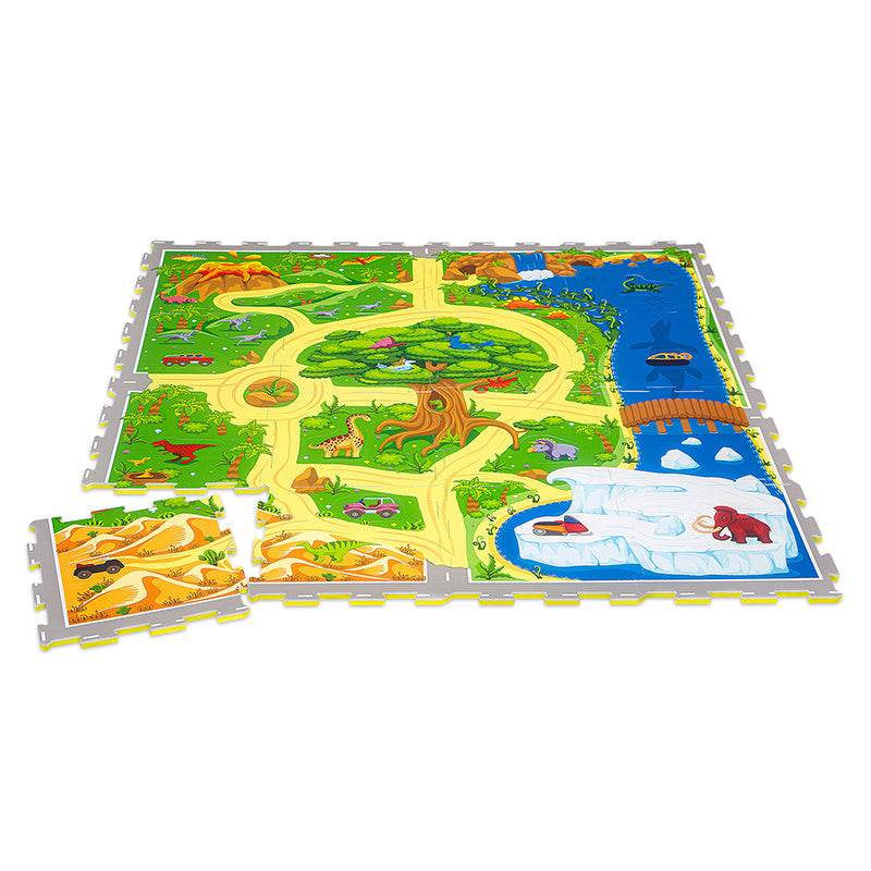 Foam Puzzlematte - Max Dino Bunt