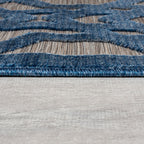 Round Outdoor Rug - Piatto Oro Blue
