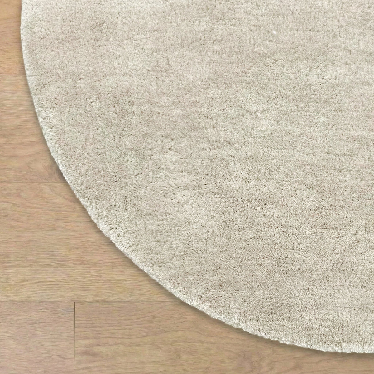 Round wool rug - Leone Cream
