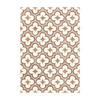 Geometrischer Outdoor Teppich - Mosaic Clover Terrakotta