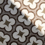 Geometrischer Outdoor Teppich - Mosaic Clover Terrakotta