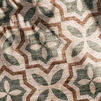 Geometrischer Outdoor Teppich - Mosaic Medina Grün