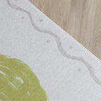 Waschbarer Kinderteppich - Mick Limoen Green