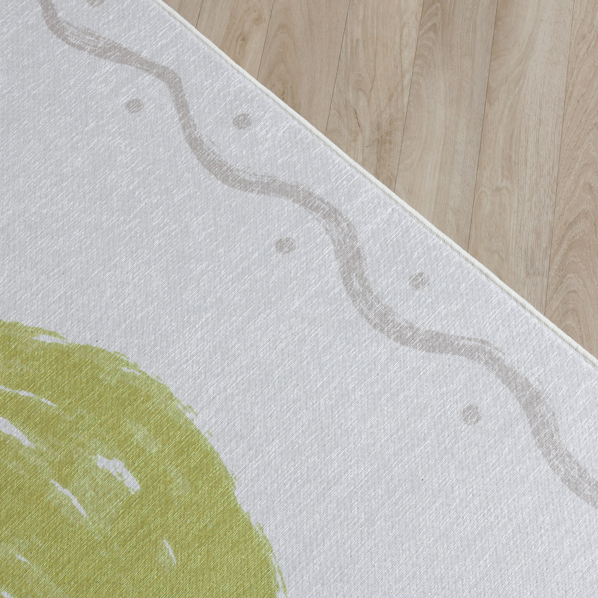 Waschbarer Kinderteppich - Mick Limoen Green