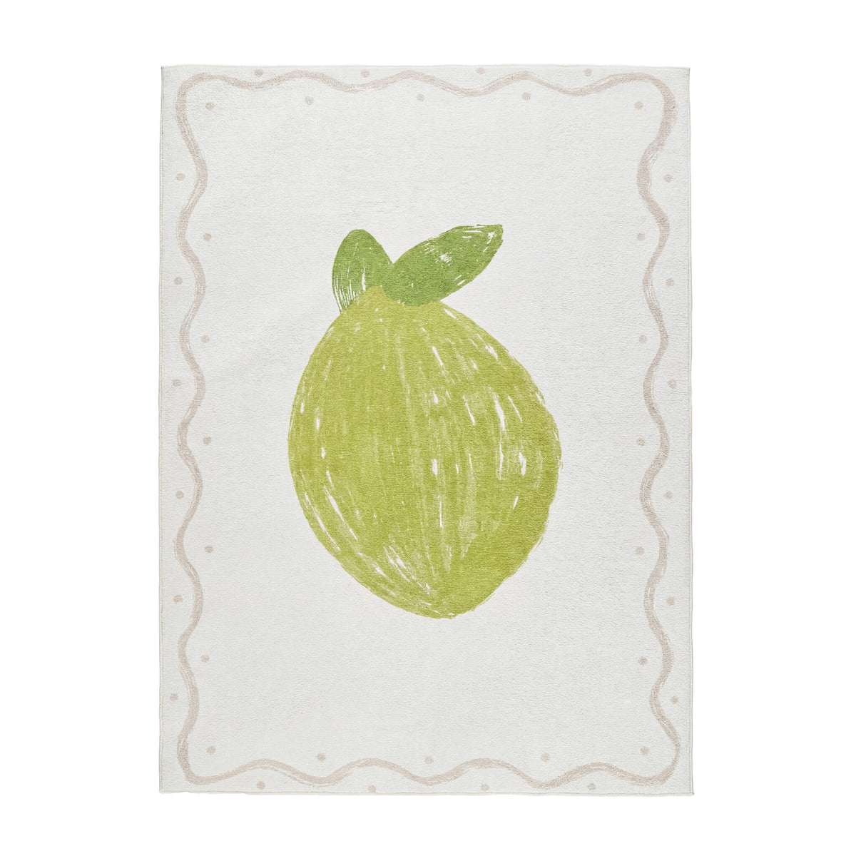 Waschbarer Kinderteppich - Mick Limoen Green