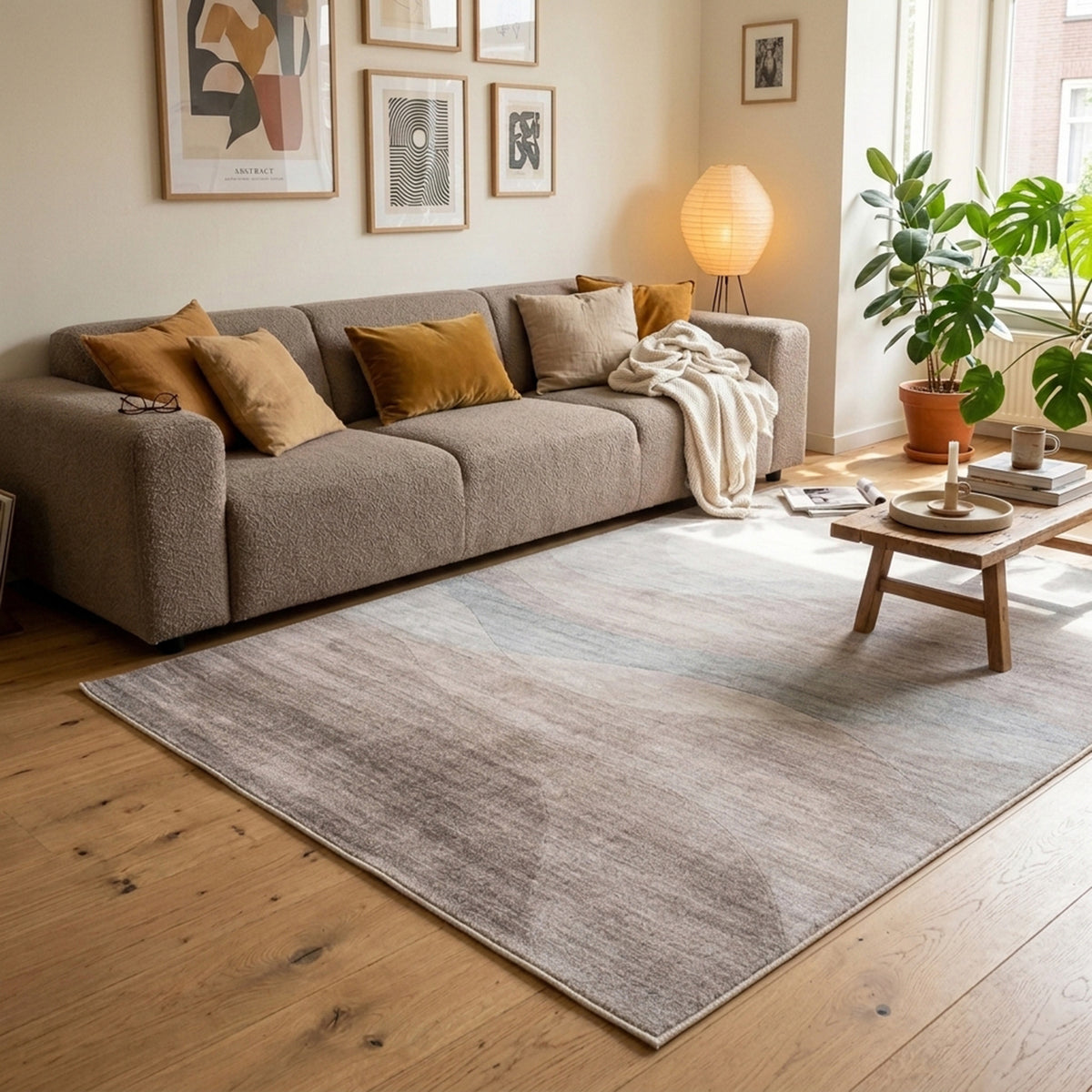 Moderner Teppich - Field Taupe
