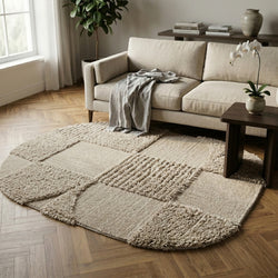 Organischer Teppich - Odette Shapes Taupe
