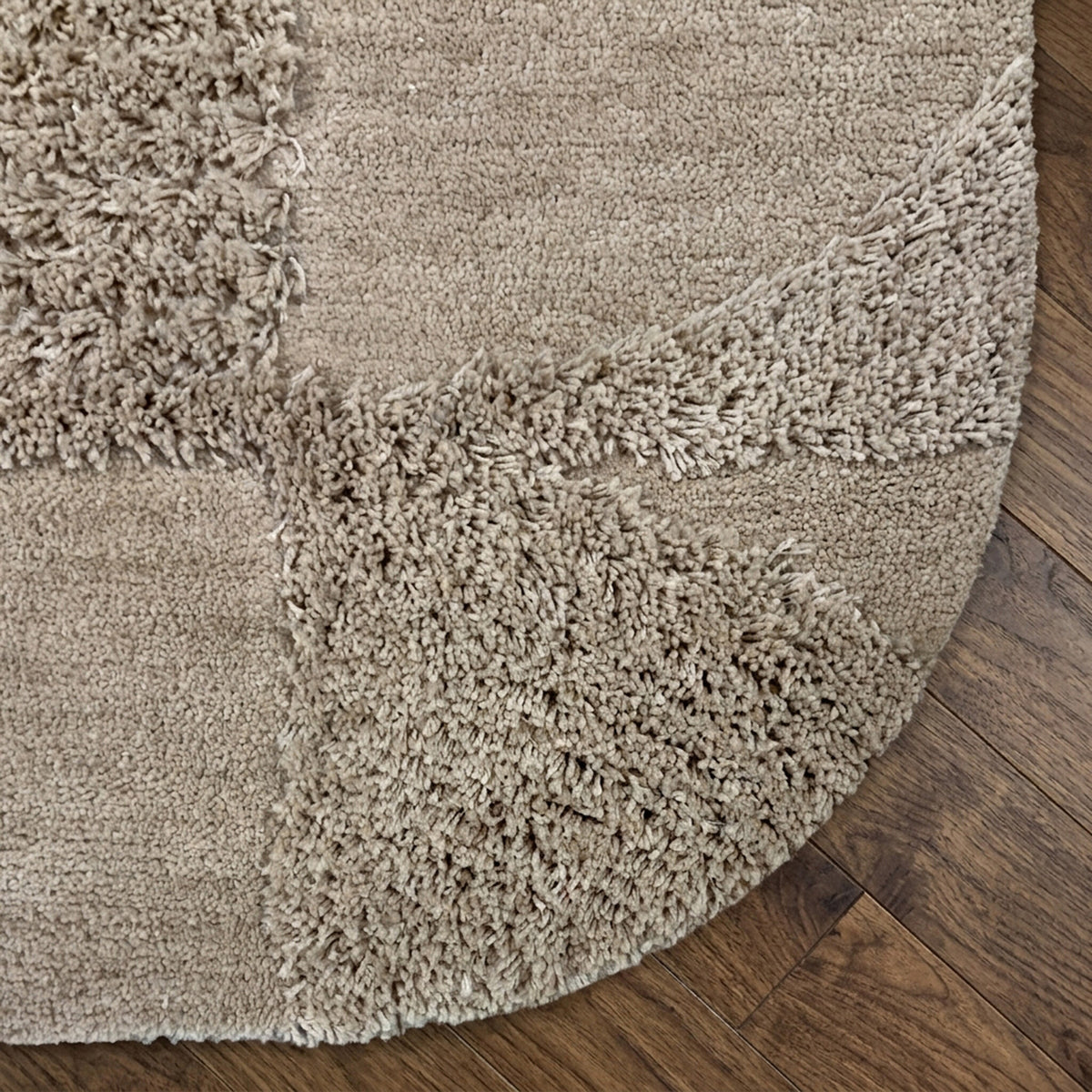 Organischer Teppich - Odette Shapes Taupe