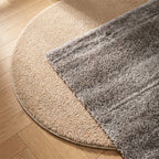 Hochflor Teppich - Glazy Hellgrau