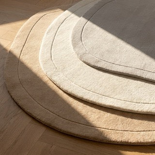 Teppich Organisch - Halo Pebble Creme