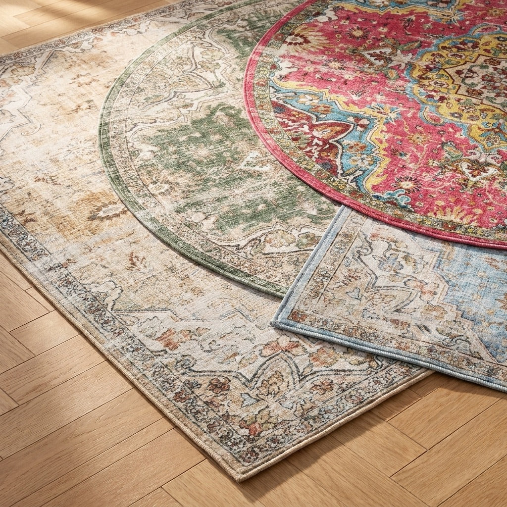 Orientteppich - Leyla Medaillon Taupe