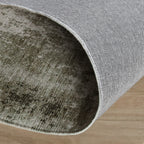Runder abstrakter Teppich - Rusty Green