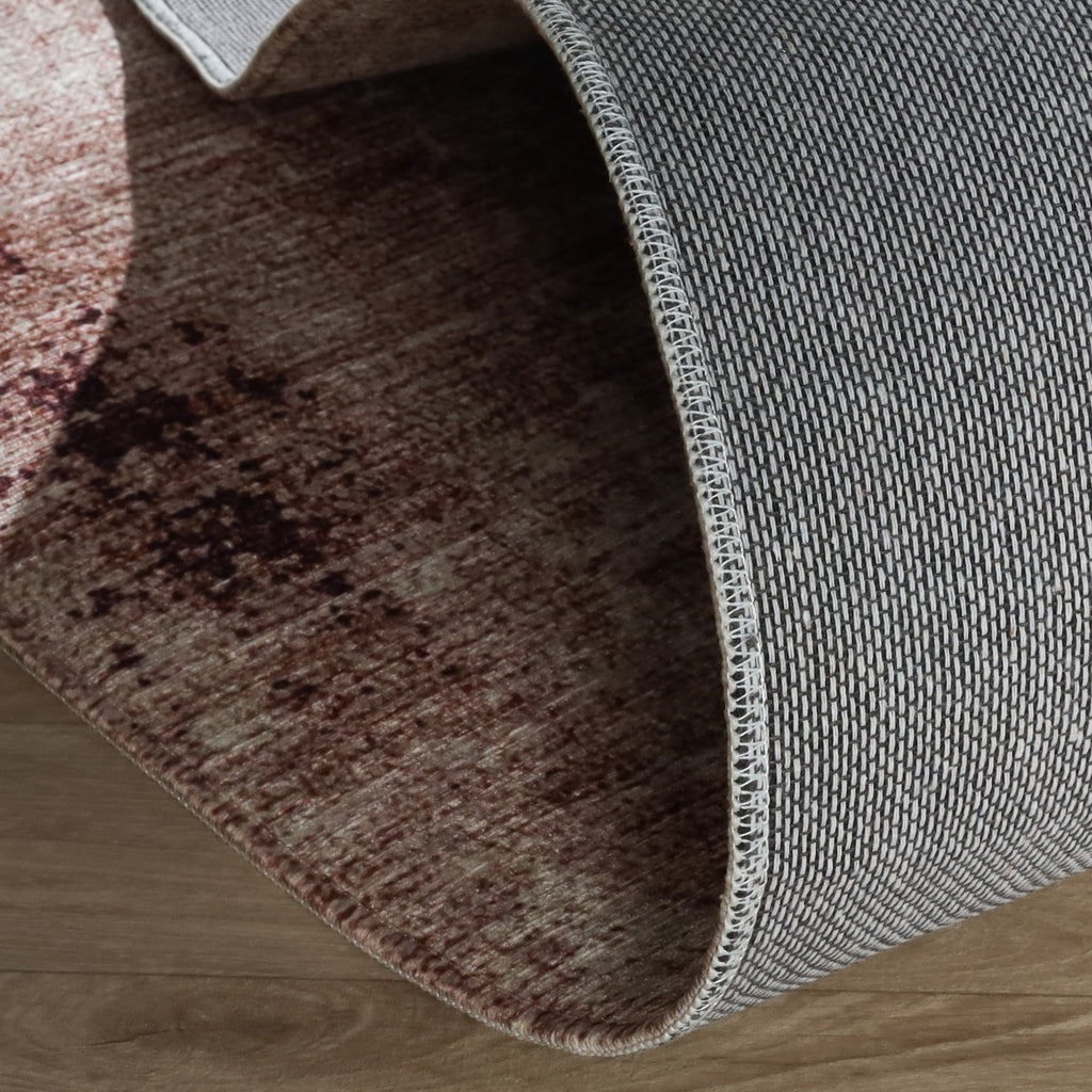 Runder abstrakter Teppich - Rusty Multicolour
