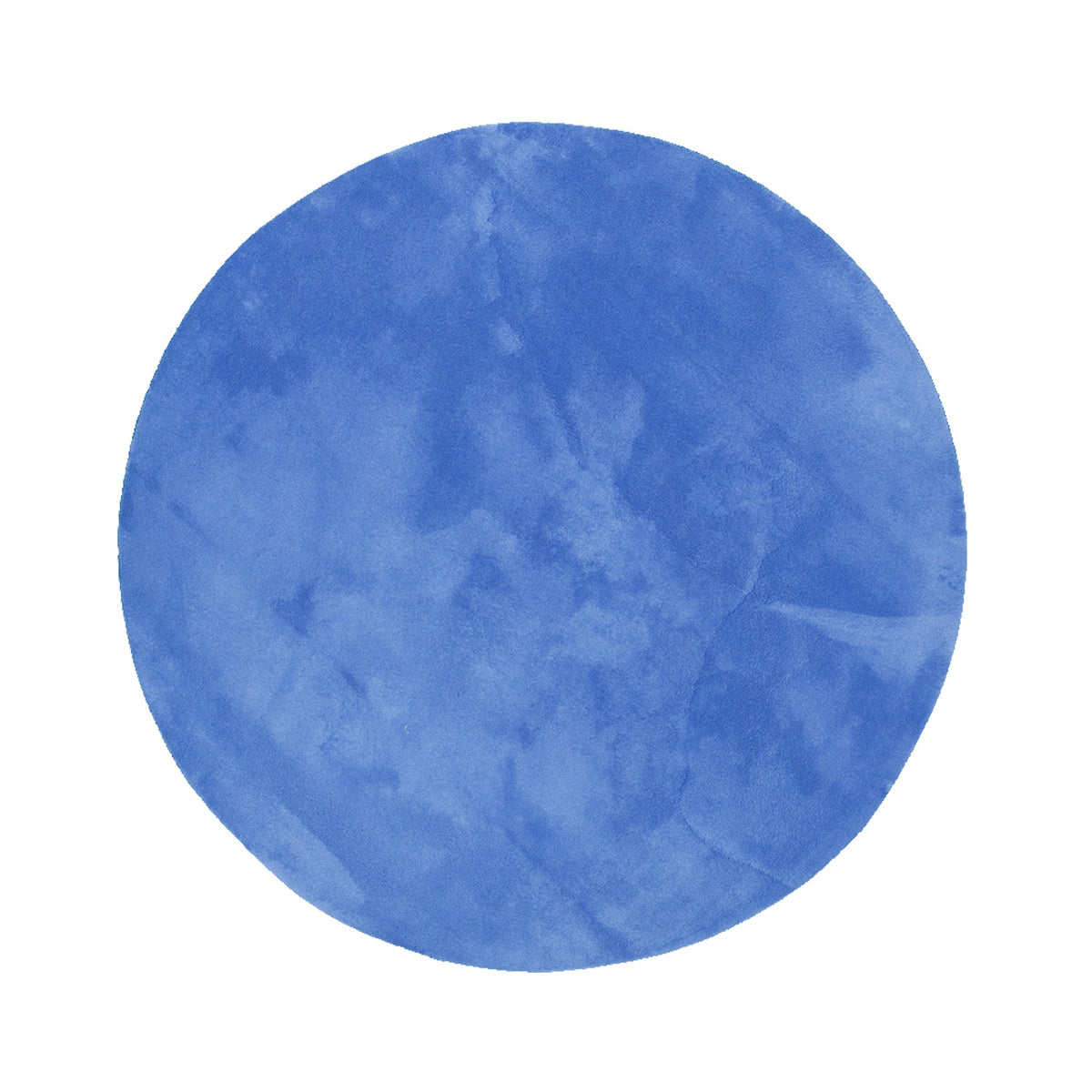 Waschbarer Teppich Rund - Vivid Blau