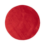 Waschbarer Teppich Rund - Vivid Rot