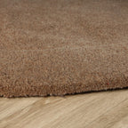 Runder Teppich - Isara Border Brown