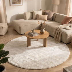 Teppich Skandinavisch Rund - Lova Diamond Creme