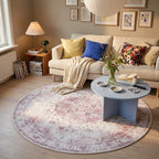 Round Vintage Rug - Lago Pink