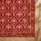 Vintage rug - Sage Grid Red