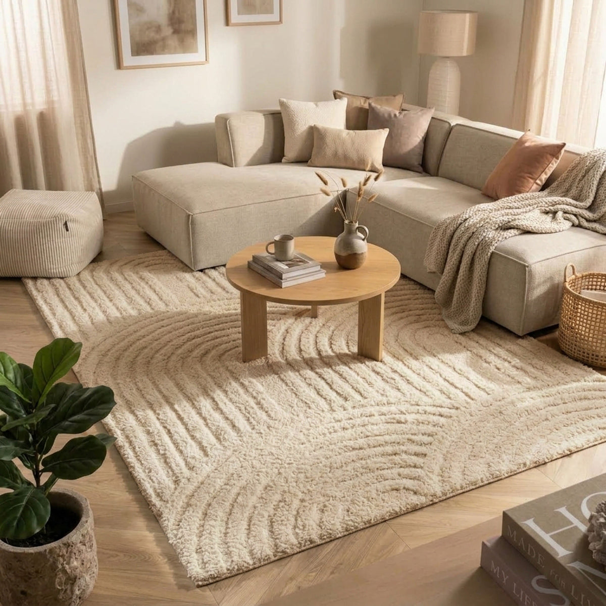 Teppich Skandinavisch - Lova Arches Beige