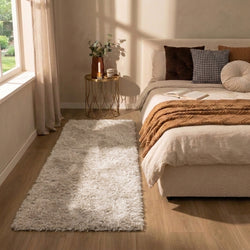 Waschbarer Läufer - Blaze Beige Grau