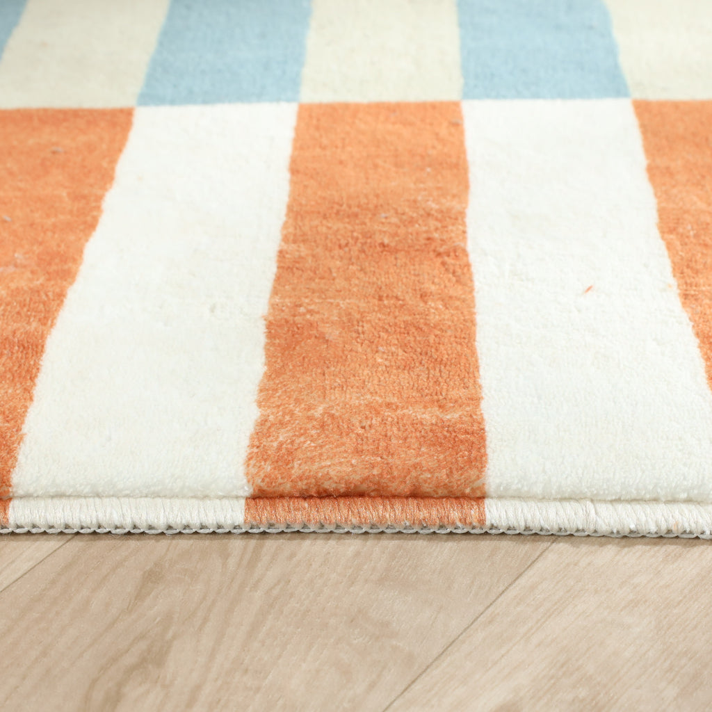 Waschbarer Kinderteppich - Billy Blocks Mehrfarbig