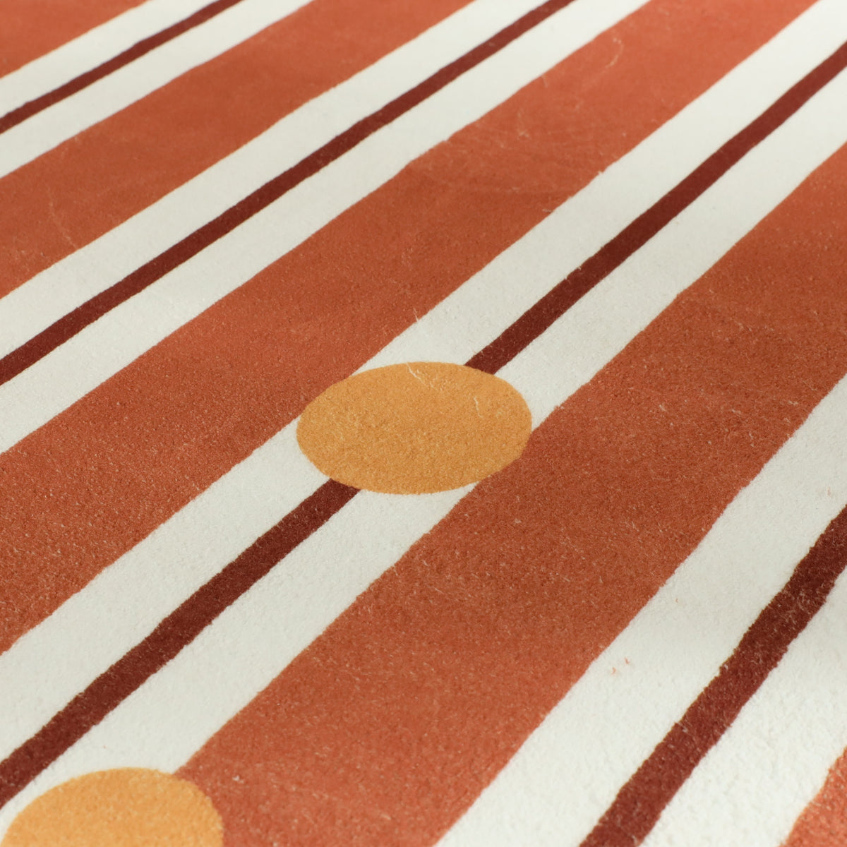 Waschbarer Kinderteppich - Billy Dots Terrakotta