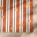 Waschbarer Kinderteppich - Billy Dots Terrakotta