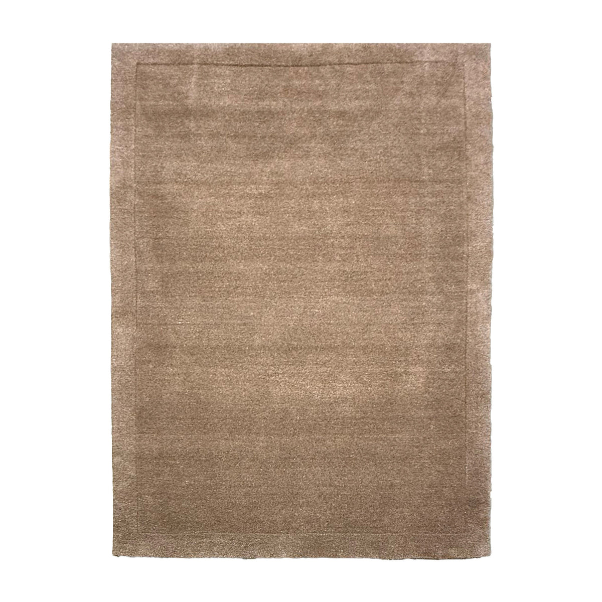 Wollteppich - Isara Border Braun