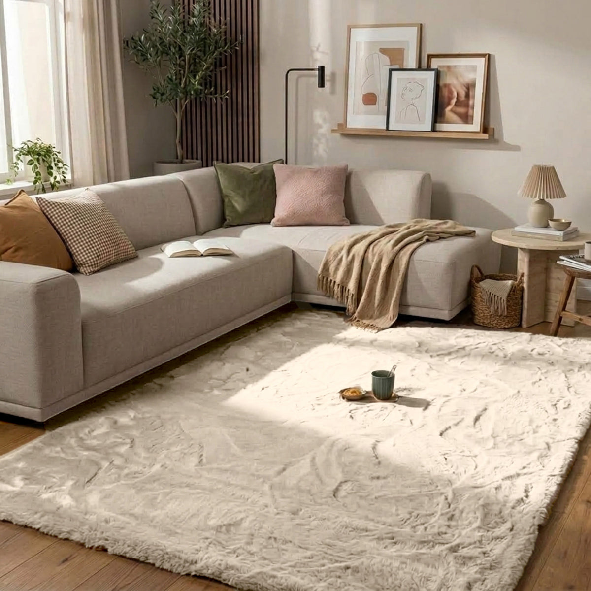 Hochflor Teppich - Comfy Supreme Creme