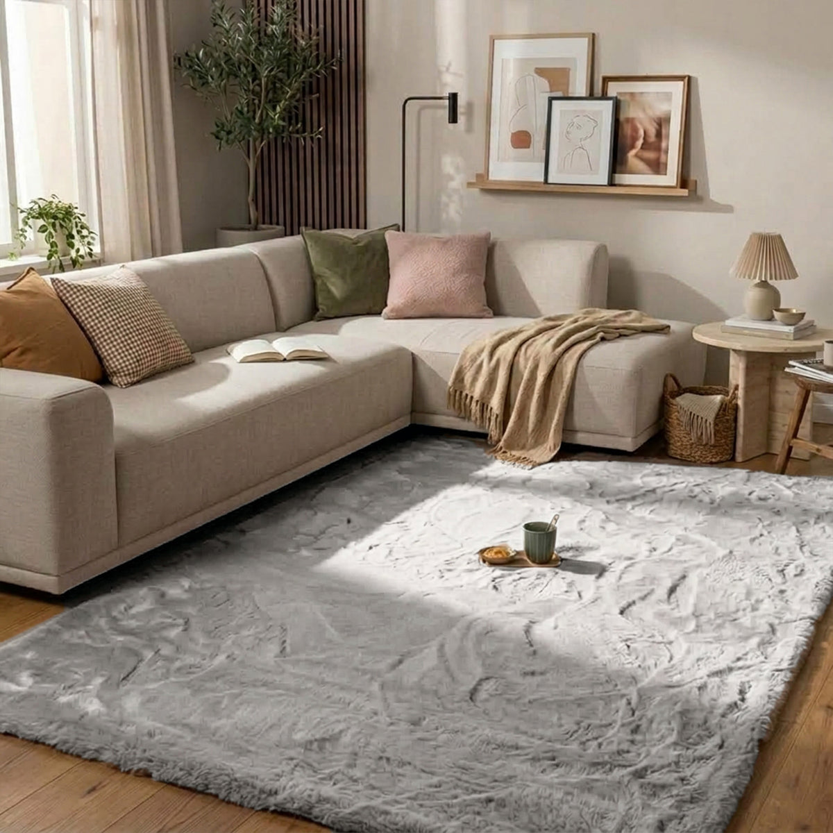 Hochflor Teppich - Comfy Supreme Grau