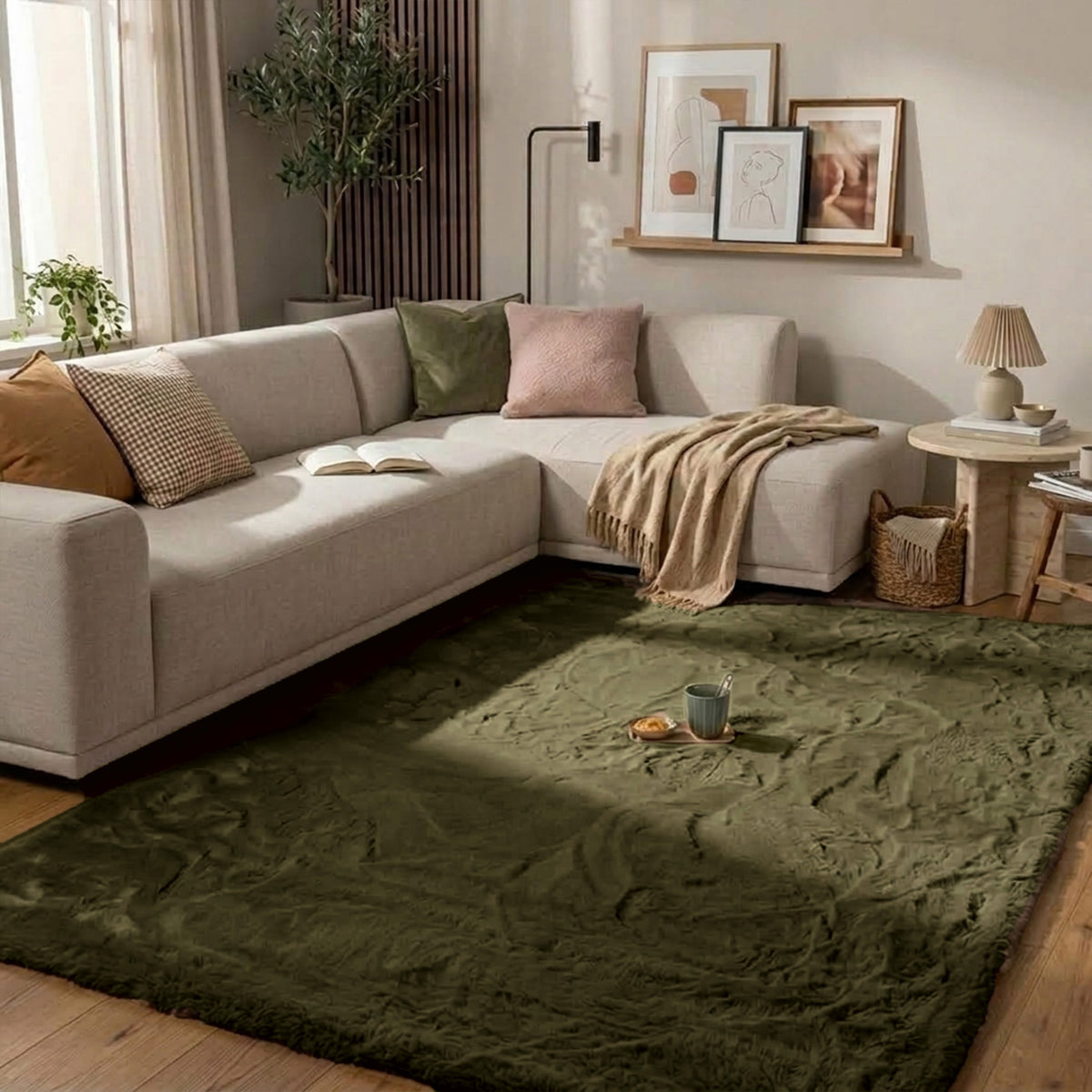 Hochflor Teppich - Comfy Supreme Grün