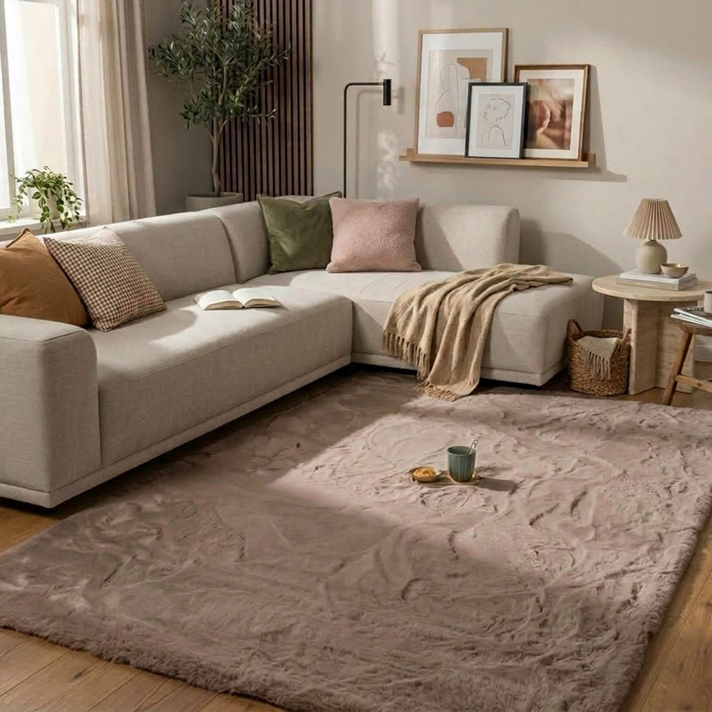 Hochflor Teppich - Comfy Supreme Taupe