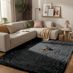Hochflor Teppich - Comfy Supreme Schwarz